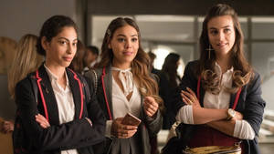 Elite Teenage High School Students Wallpaper