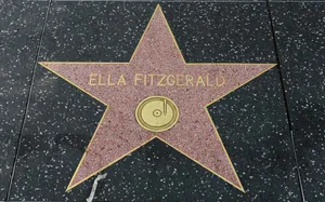 Ella Fitzgerald Walk Of Fame Star Wallpaper