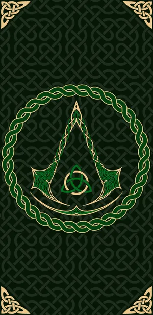 Elliptical Celtic Irish Symbol Wallpaper