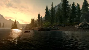 Embark On An Epic Adventure With 'the Elder Scrolls V: Skyrim' Wallpaper