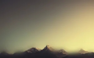 Embrace Nature's Beauty With Minimalist Mountain Wallpaper