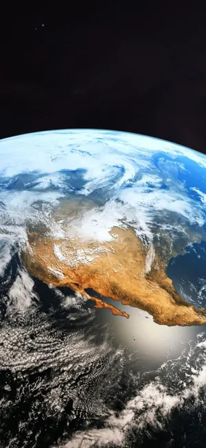 Embrace The Beauty Of Our Planet From The Palm Of Your Hand. Wallpaper