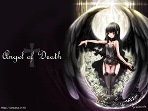 Embrace The Darkness With Angels Of Death Wallpaper