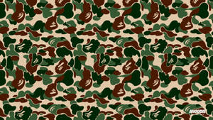 Embrace The Hustle With Bape Landscape. Wallpaper