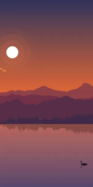 Embrace The Magnificent Beauty Of A Mountain Sunset Wallpaper