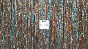 Embrace The New Year With This January 2022 Calendar - Tinsel Wall Wallpaper