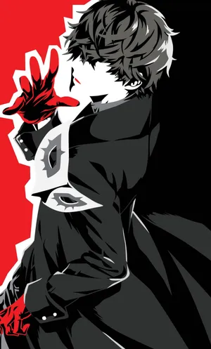 Embrace Your Inner Phantom Thief With Persona 5 On Your Iphone Wallpaper