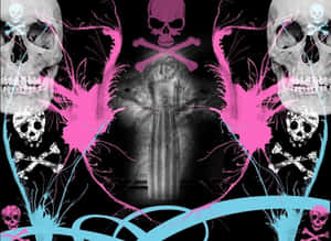 Embrace Your Inner-pink Skull Wallpaper