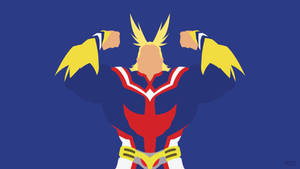 Embrace Your Inner Power With All Might, The Symbol Of Peace From The Popular Anime My Hero Academia! Wallpaper