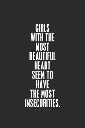 Embracing Imperfections: A Quote About Insecurity Wallpaper