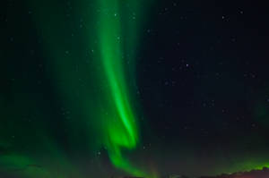 Emerald Green Aurora Wallpaper