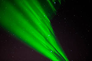 Emerald Green Light In Sky Wallpaper