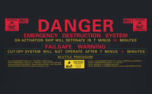 Emergency Destruction System Warning Wallpaper