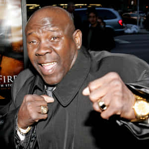 Emile Griffith Making Fist Pose Wallpaper