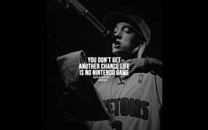 Eminem In Pistons Jersey Wallpaper