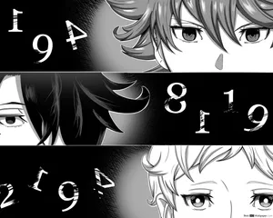 Emma, Norman And Ray From Ray The Promised Neverland Wallpaper