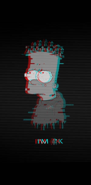 Emo Bart Simpson Glitch Pfp Wallpaper