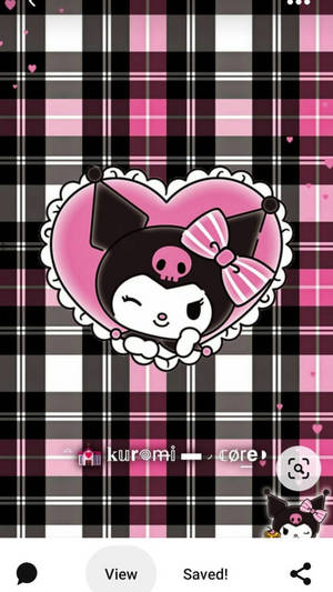 Emo-style My Melody Kuromi Background Wallpaper