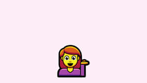 Emoji Girl Sharing A Laugh Wallpaper