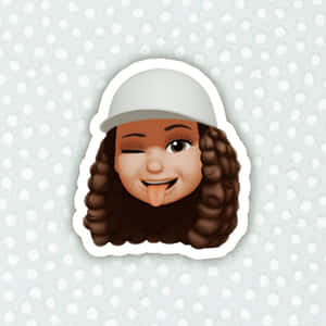 Emoji Girl Sticking Tongue Out Wallpaper