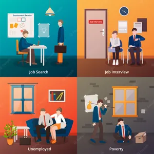 Employment Process Illustrations Wallpaper
