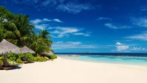 Empty Beach Scenes Desktop Wallpaper