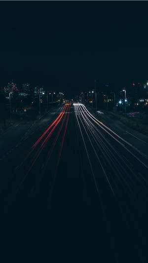 Empty Highway Iphone Dark Wallpaper