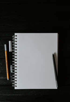 Empty Open Notebook Wallpaper