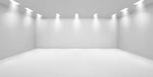 Empty Room With Bright Lights Wallpaper