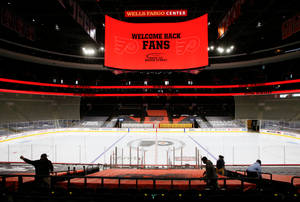 Empty Wells Fargo Center Wallpaper