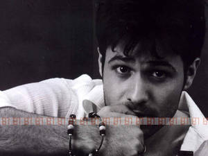 Emraan Hashmi Black And White Photo Wallpaper