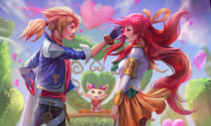 Enchanted Encounter Luxand Ezreal Wallpaper