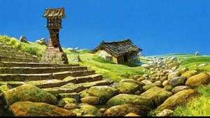 “enchanted Scenery Of Studio Ghibli Animation” Wallpaper