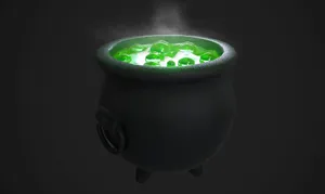 Enchanting Evening Around A Magical Cauldron Wallpaper