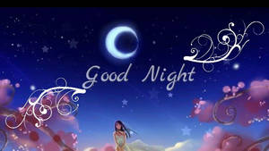 Enchanting Good Night Wishes Wallpaper