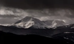 Enchanting Mountain Dark 4k Wallpaper