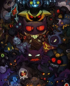 Encountering A Ghost Pokemon Wallpaper