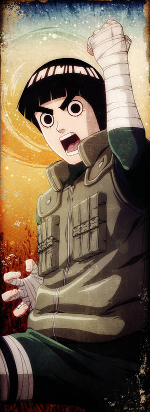 Energetic Taijutsu User Rock Lee Wallpaper