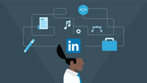 Engage With Insightful Linkedin Mind Feed Art Wallpaper