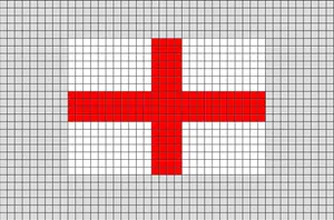 England Flag Pixel Art Wallpaper