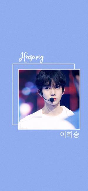 Enhypen Heeseung Pastel Blue Aesthetic Wallpaper