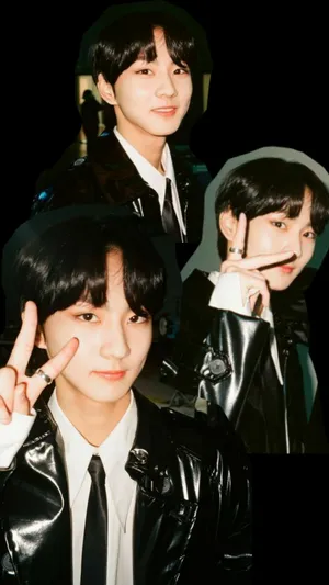 Enhypen Jungwon Collage Wallpaper