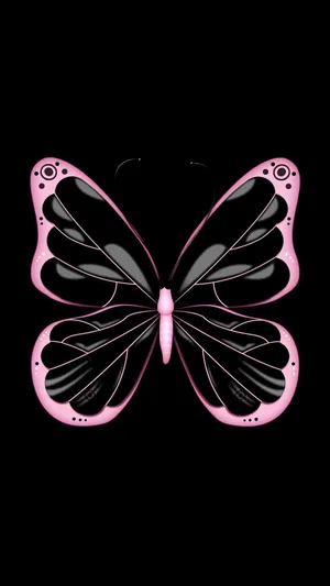 Enigmatic Dark Butterfly Wallpaper
