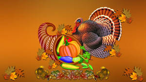 Enjoy A Bountiful Thanksgiving With Family And Friends Wallpaper