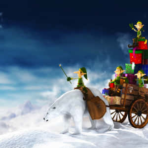 Enjoy A Holly Jolly Christmas With An Ipad Wallpaper