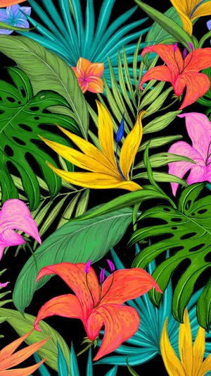 Enjoy A Luxurious Tropical Getaway With Your Iphone Wallpaper