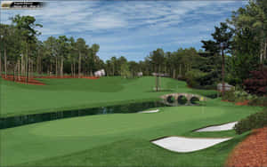 Enjoy A Panoramic View Of The Beautiful Augusta National Golf Club Wallpaper