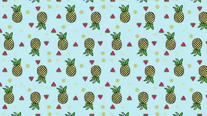 Enjoy A Stunning View Of Lush Lush Foliage Surrounded By Stunning Turquoise Waters. Wallpaper