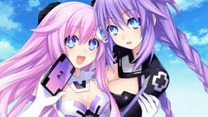 Enjoy An Electrifying Adventure In Hyperdimension Neptunia! Wallpaper