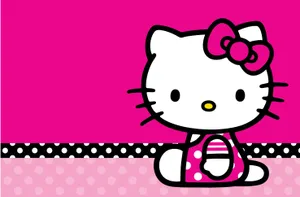 Enjoy Computing With This Adorable Hello Kitty Laptop! Wallpaper